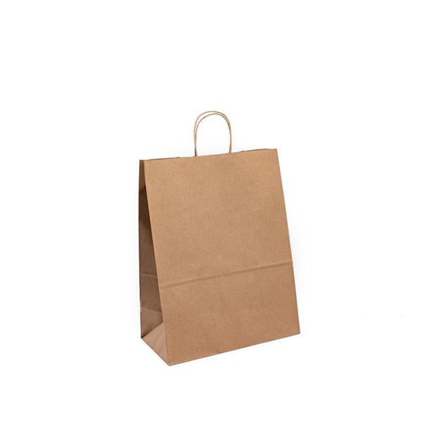 Paper Twist Rope Handle Craft Gift Bag 100gsm - 150gsm Thickness 8 Color Flexo