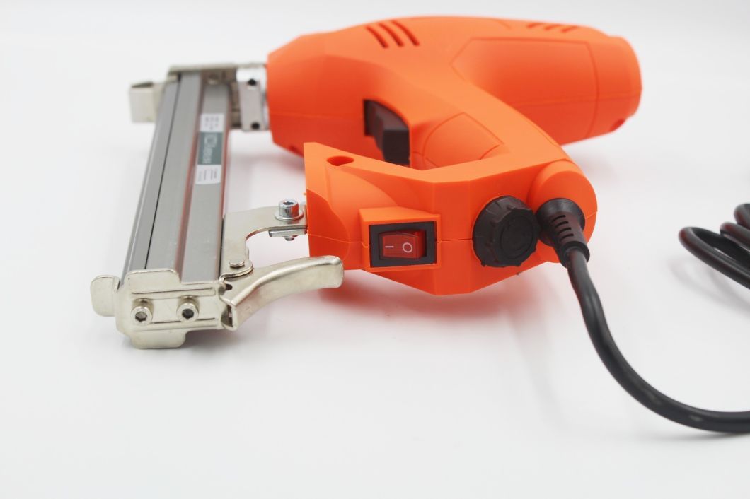Hot Sale 20gauge Narrow Crown Electric Stapler Tacker Staple Gun 1022j for Furniture Decoration Upholstery
