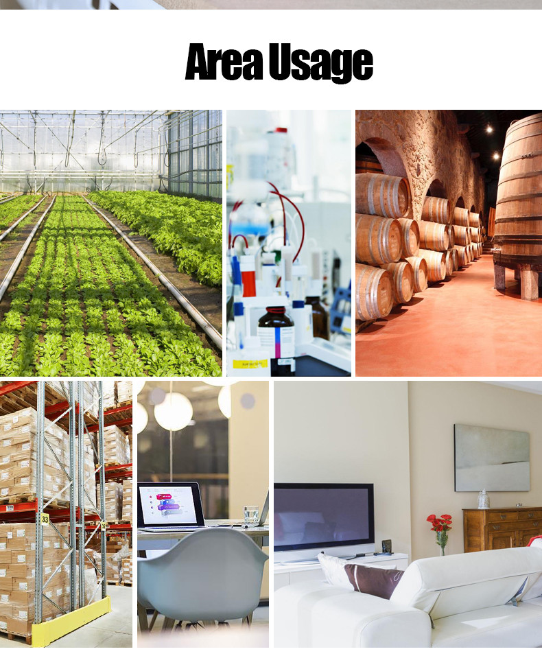 60 Degree LCD Display Digital Temp And Humidity Meter