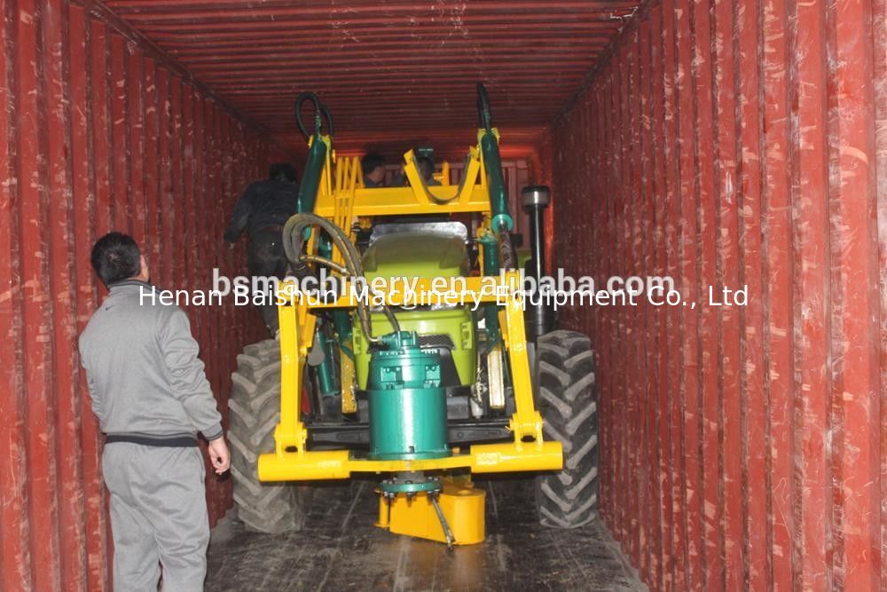 Customized telegraph pole erection machine digger for solar power project