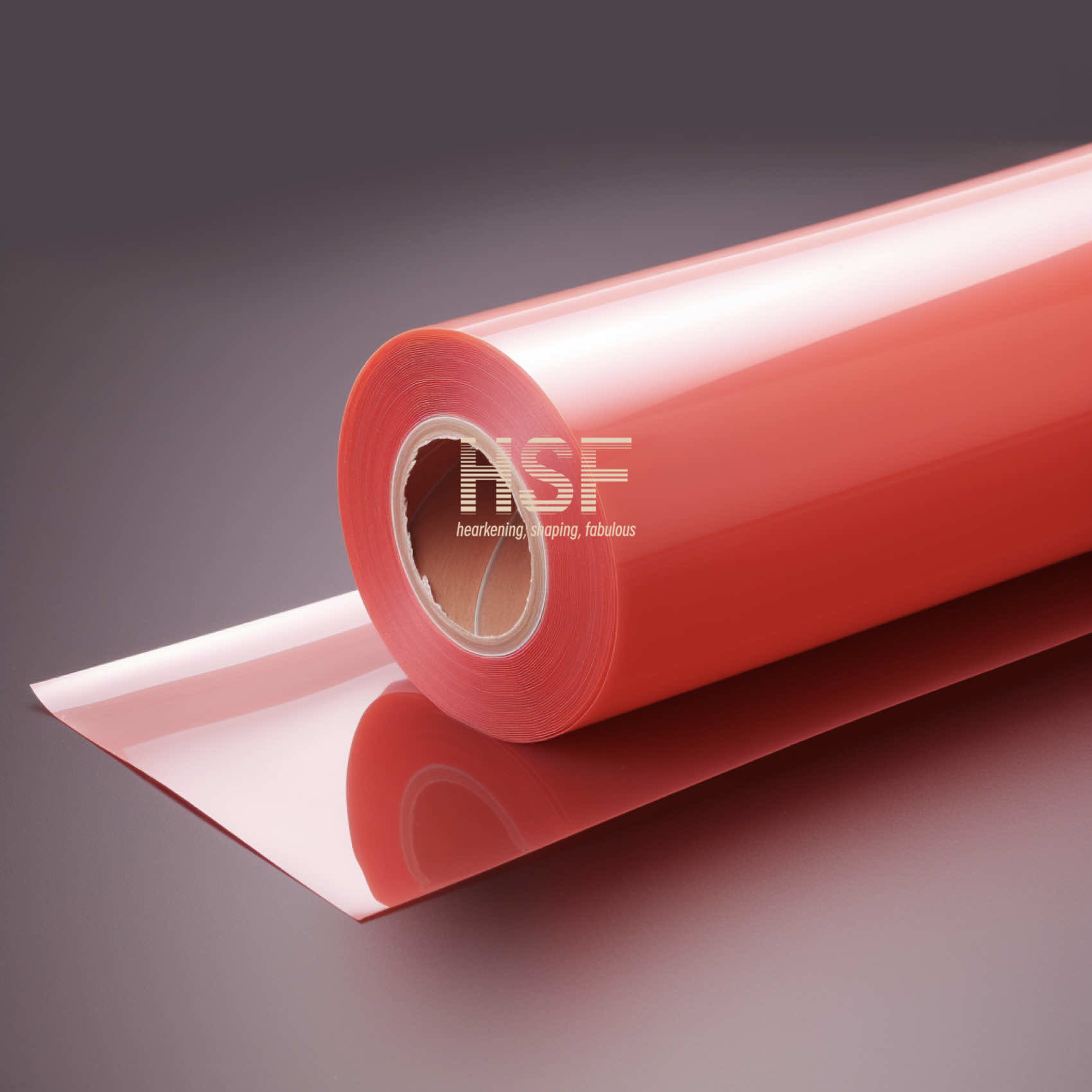 RoHS Translucent Red Release Coating Polyester Film 50um