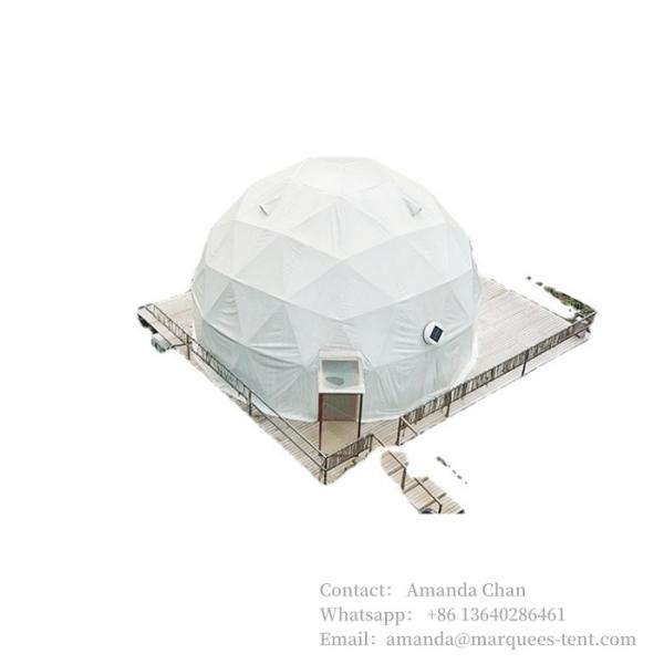 Waterproof, PVC Luxury Pvc Outdoor Dome Tents Hotel Winter Snow Camping 6m