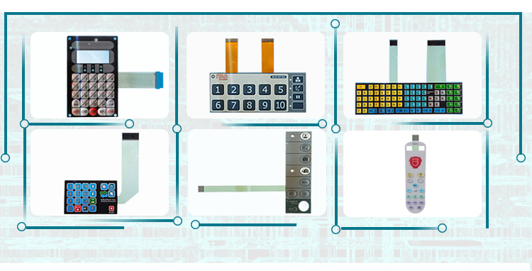 RAL Industrial Membrane Switch Good Water Resistance Custom Membrane Keypad