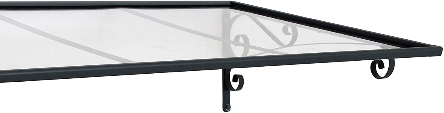 Galvanized Steel 120cm Door Window Awning Canopy