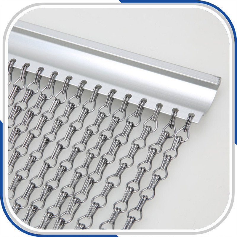 Non-fading anodising aluminum chain curtain