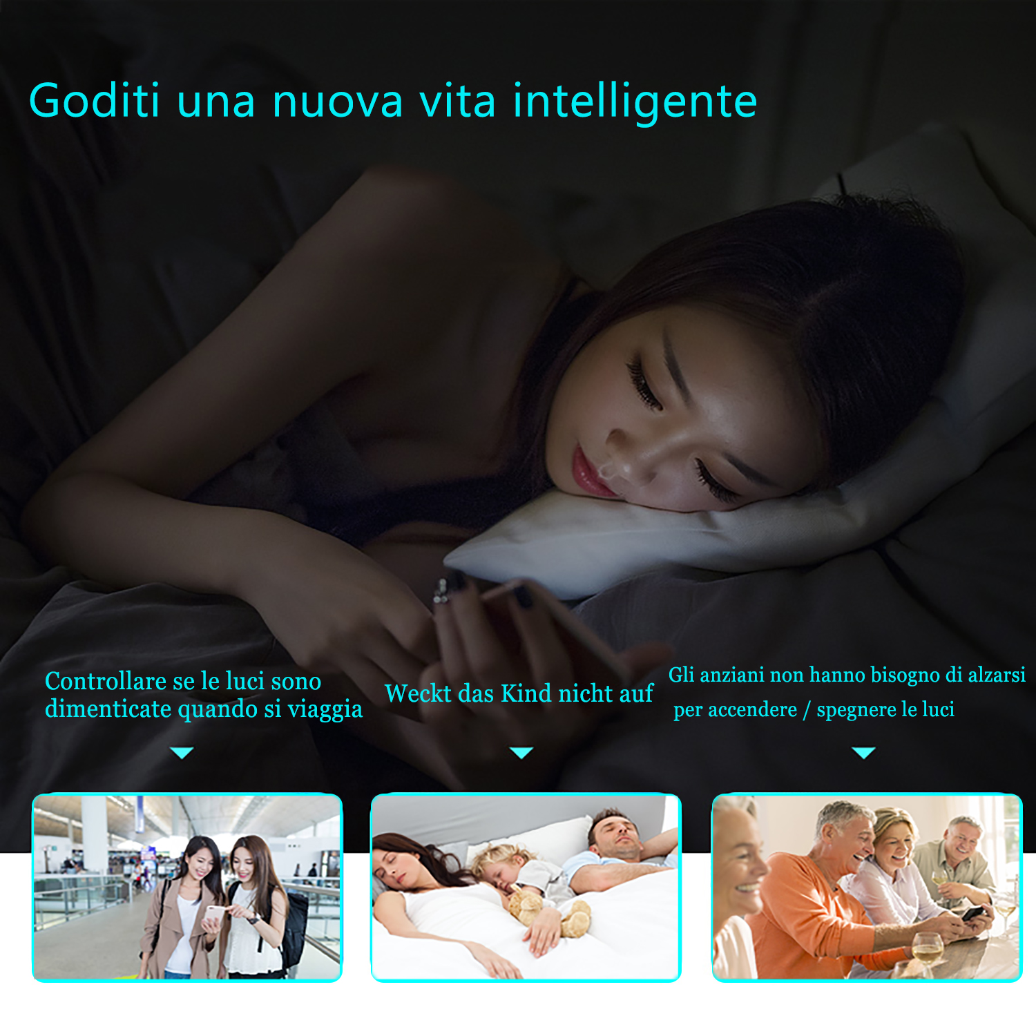 Glomarket Smart WiFi Wall Socket with USB 2 plug outlets Remote Control Smart Life/Tuya APP Remote Timer Setting