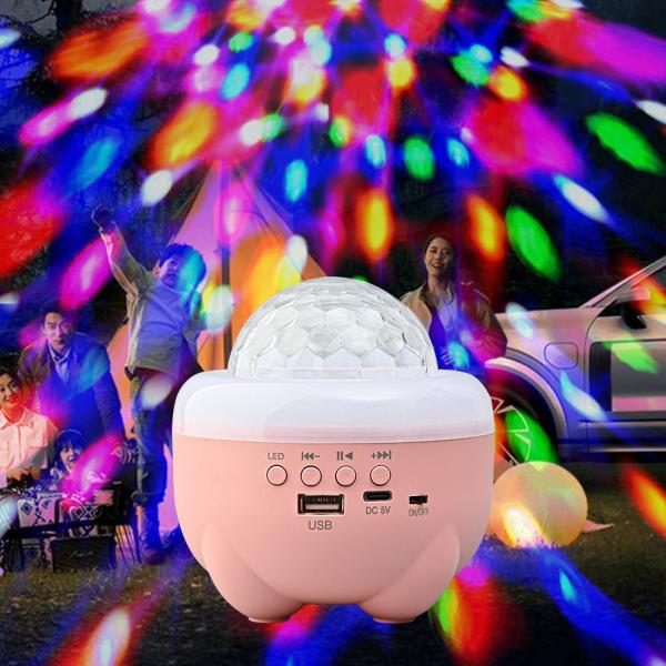 Quality Mini Projector Lamp USB Music Speaker With RGB Colors Changing Rechargeable LED Disco Ball Light For Home Party Holiday Decor for sale