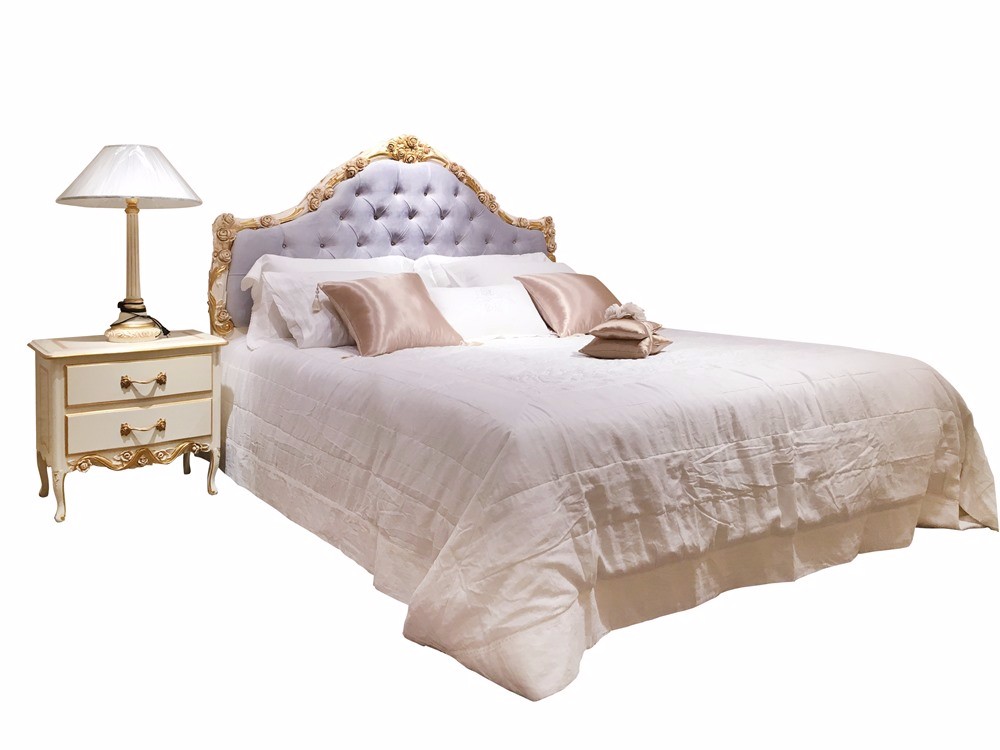 Luxury Italian King Size Bed Bedroom Furniture for Personal Villa