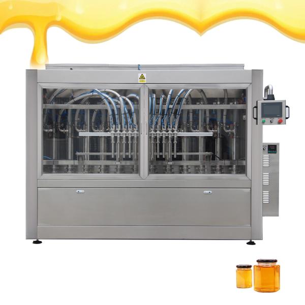 Full Automatic Multi-Head Honey Bottle Filling Machine 100-1000ml With Heating