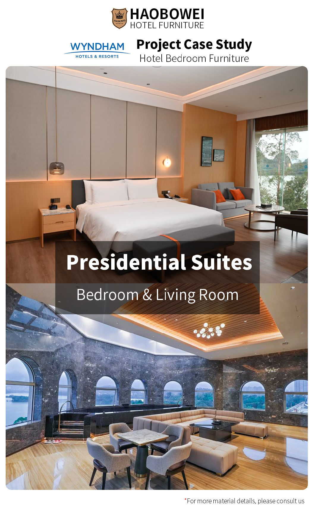 Wholesale 5 Star Resort Hotel Furniture Foshan China Luxury Style Bedroom Set