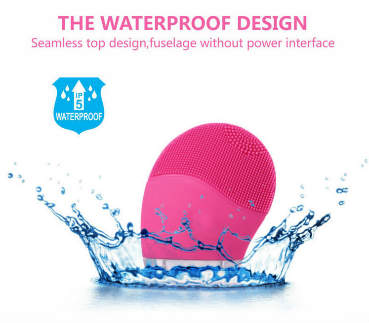 Multi Function Rechargeable Facial Cleansing Brush ROHS Certificated