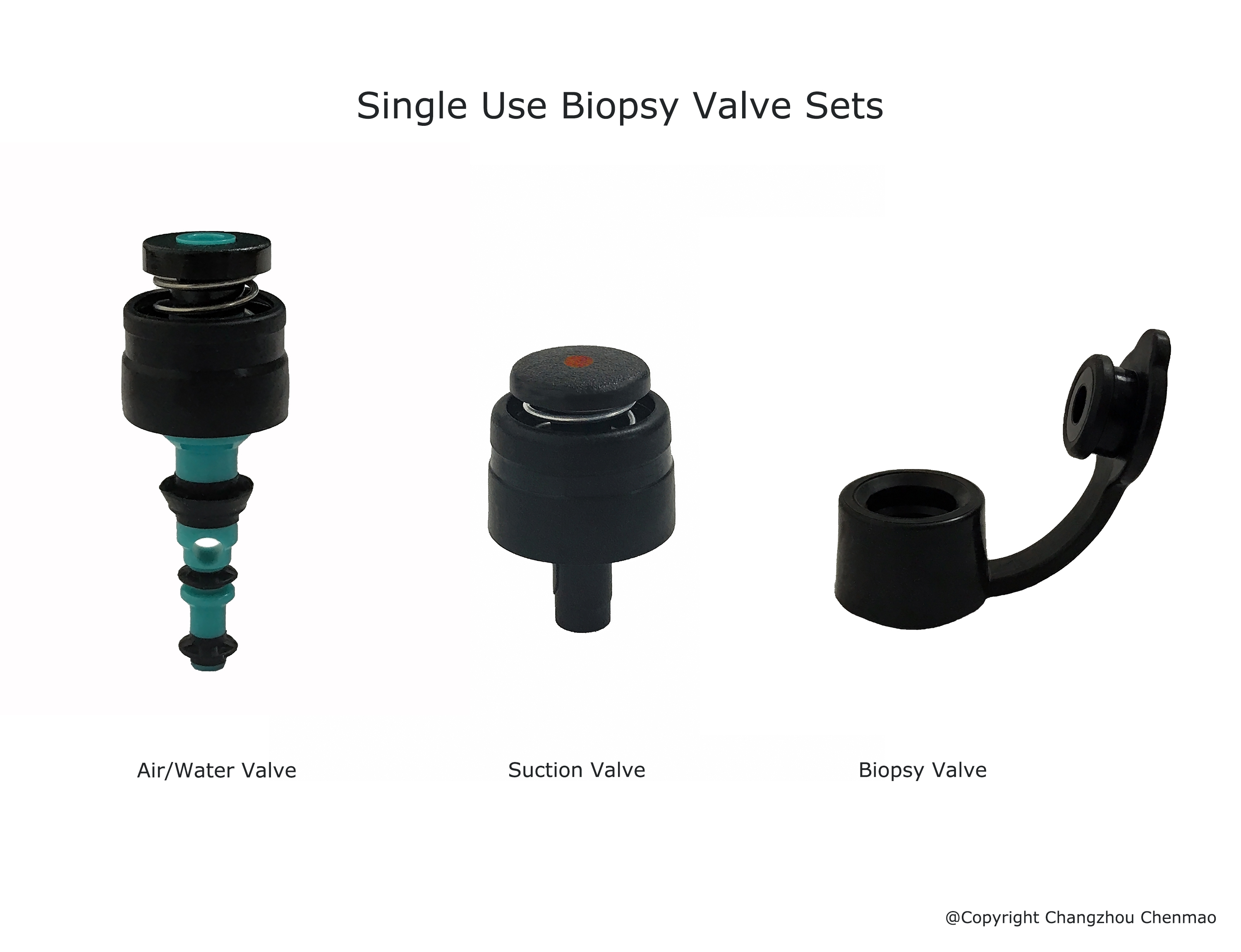 Hot Selling Single-use air/water suction biopsy valves sets for Olympus