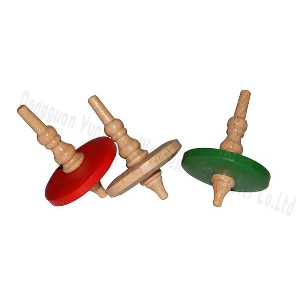 Wooden Spinning Tops Set – Classic Handcrafted Toys for Kids & Adults, 3 Colors