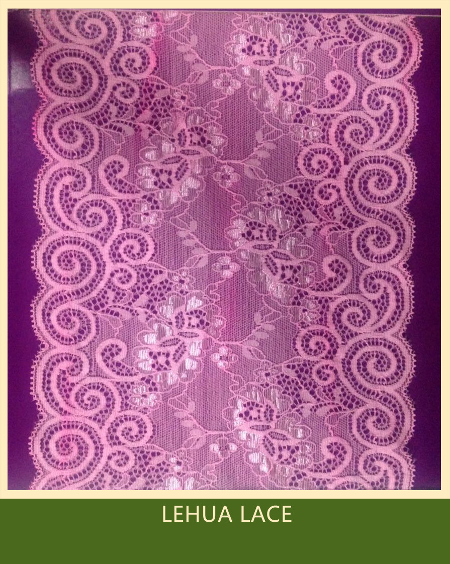 Hot Selling and nice quality Nylon Spandex Stretchy Brazil Lace from China