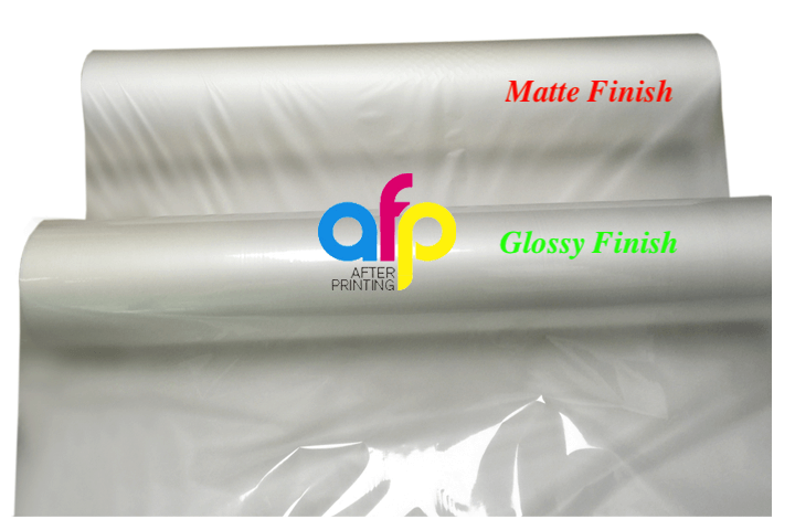 glossy and matte