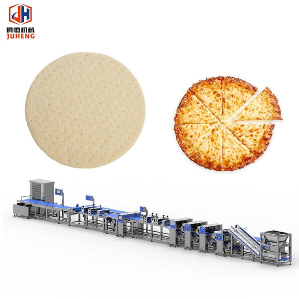 9000pcs/H Antibacterial Pizza Base Production Line Raw SS304 Frozen Pizza