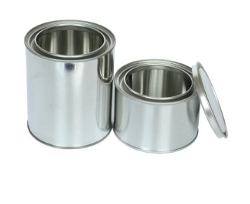 1L Automotive Paint Cans 0.21mm Round Tin Bucket With Lids