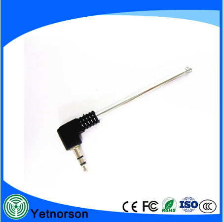 VSWR 1.5 4 Section Stainless Steel AM FM Radio Antenna with 3.5mm Jack Connector