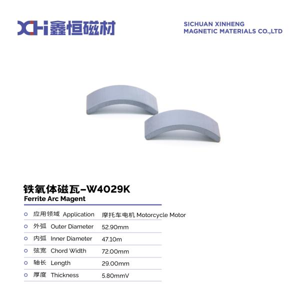Permanent Magnet Ferrite Formed By High Temperature Sintering For Motorcycle