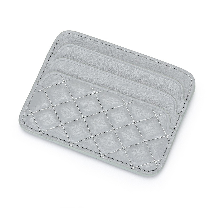 Sheepskin Women's Card Holder with Compact and Ultra-Thin Design Package Weight 0.07kg