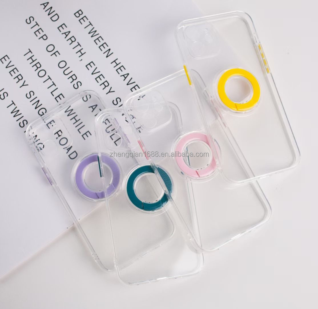 Multi Color Finger Grip Phone Case TPU Ring Bracket Stand