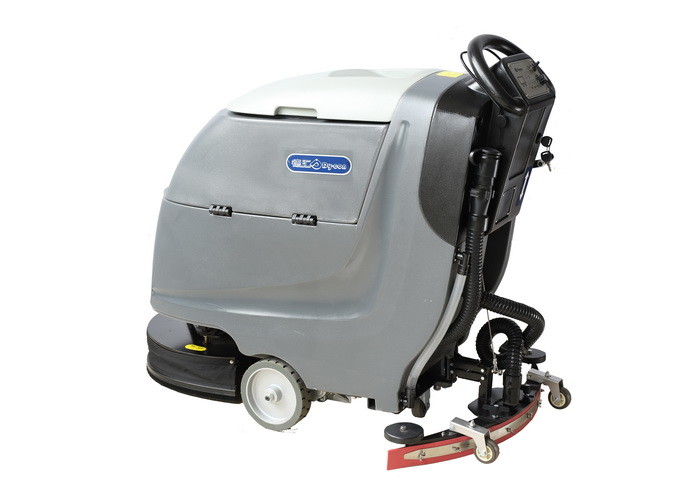 Commercial Compact Floor Scrubber Cleaning Machine Electric Wired Heavy Duty