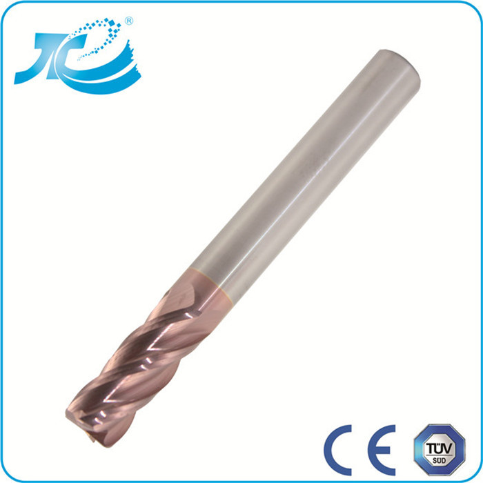 Micro Grain Carbide End Mill , Four Flute Corner Radius 7mm End Mill