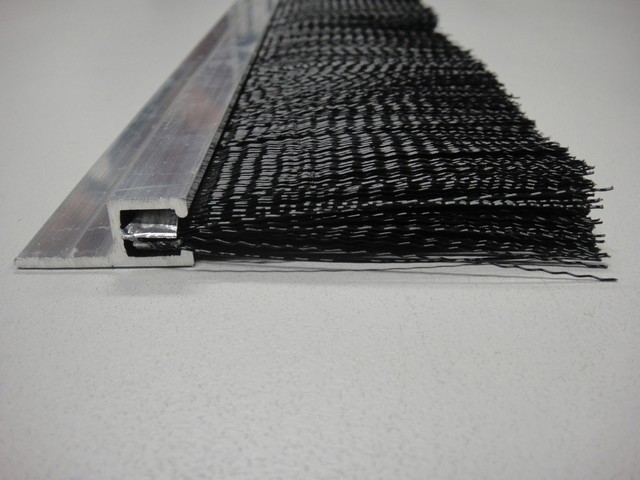 Extruded Flexible Industrial 5.0mm Back Brushes Strip With Nylon Backing