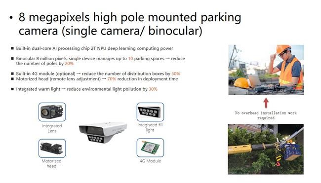 6W Solar ANPR Machine On Street LPR Machine Parking Solution