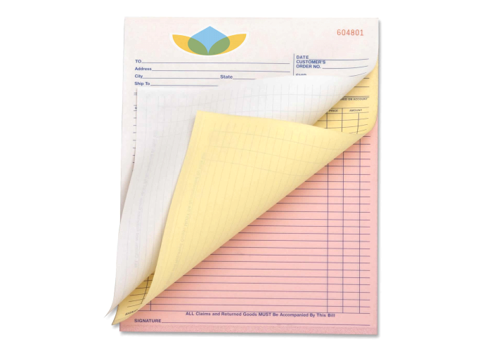 CB CF CFB Carbonless Copy Paper Blue Black Image Color Clear Image Copy Minimum 5 Ply