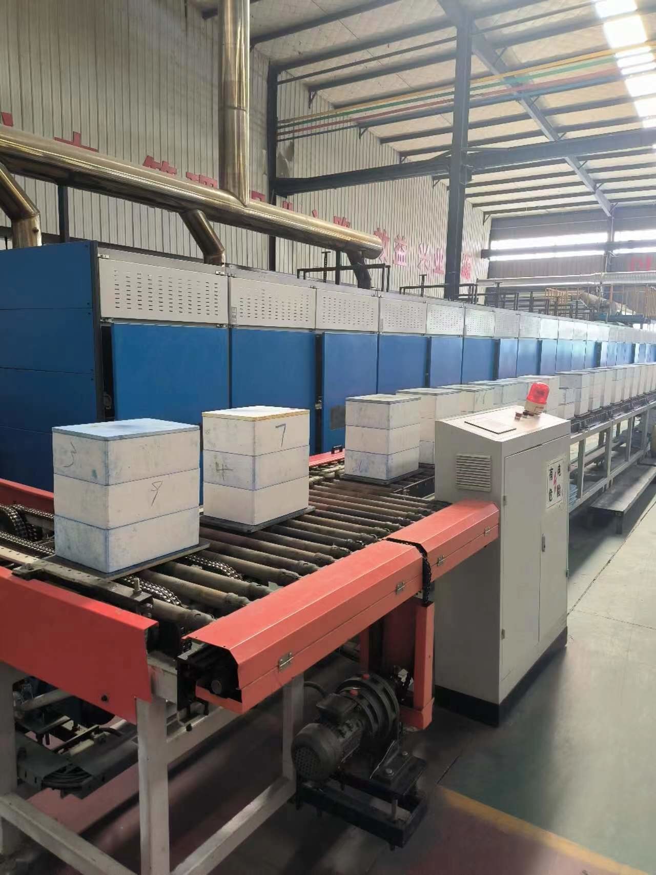 Metal Roller Kiln Low Fuel Consumption Mechanization Automation Ceramic Fast Fire Kiln