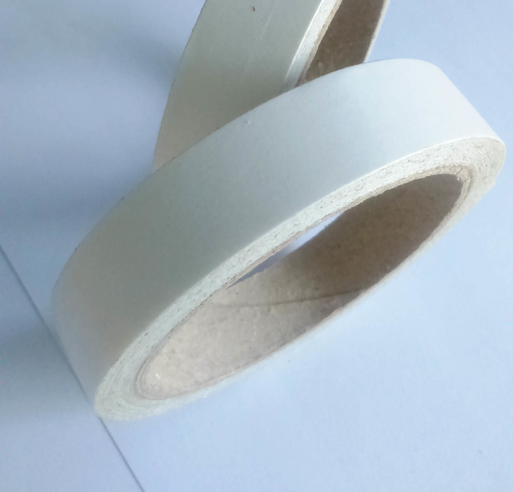 White Color Pe Paper Double Splice Tape With Heavy Stripping Force