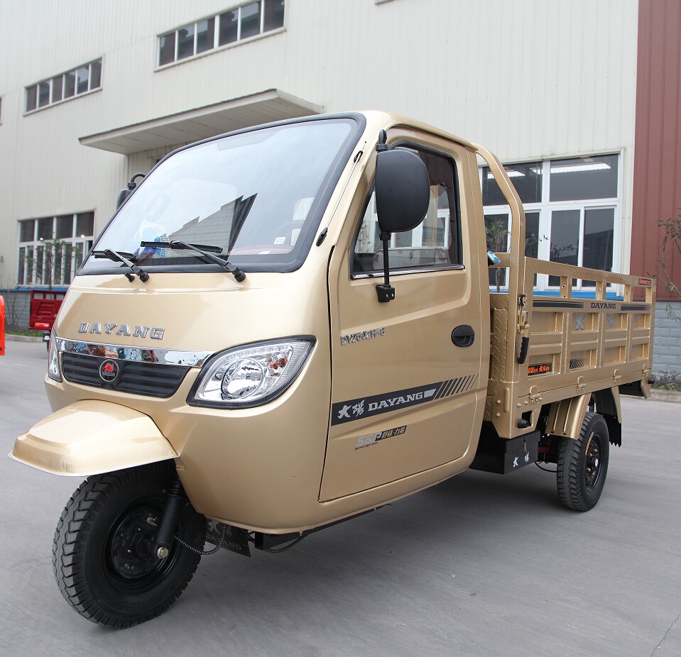 Motorized Tricycle 300CC Carga Triciclo Cargo Red Driving Type Motorized Closed 250cc