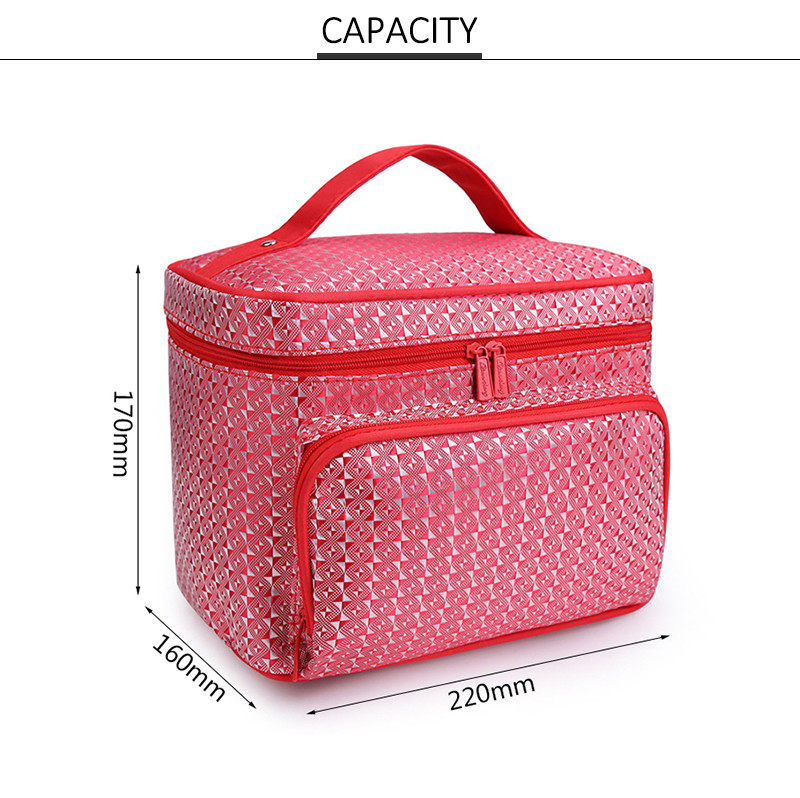 Waterproof Travel Accessories Make Up Bag With Brush Pockets For Women
