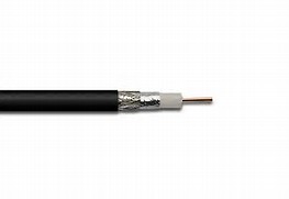 Standard RG11 CATV Coaxial Cable 14 AWG CCS 60% AL Braiding PE Jacket for CATV