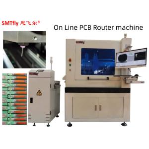 Inline PCB Router Machine For 0.5mm Thickness Circuit Boards With Automatic Tool