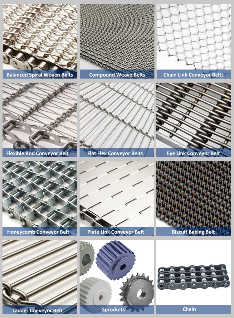 Electrolytic Horseshoe Chain Conveyor Mesh Material 304