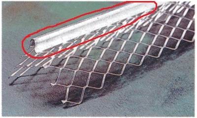 Expanded Plaster Angle Bead Galvanized Steel Smooth Round Nose For Building Wall