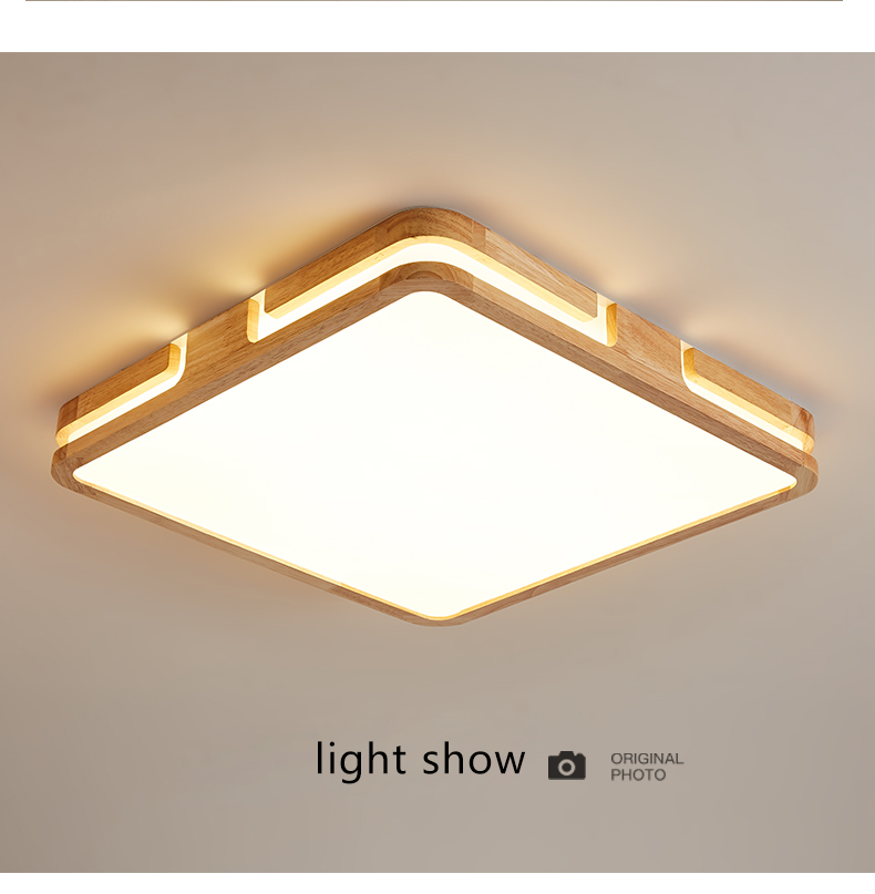 Wood Led Ceiling Lights For Living Room Bedroom Kitchen Ceiling Lamp(WH-WA-59）