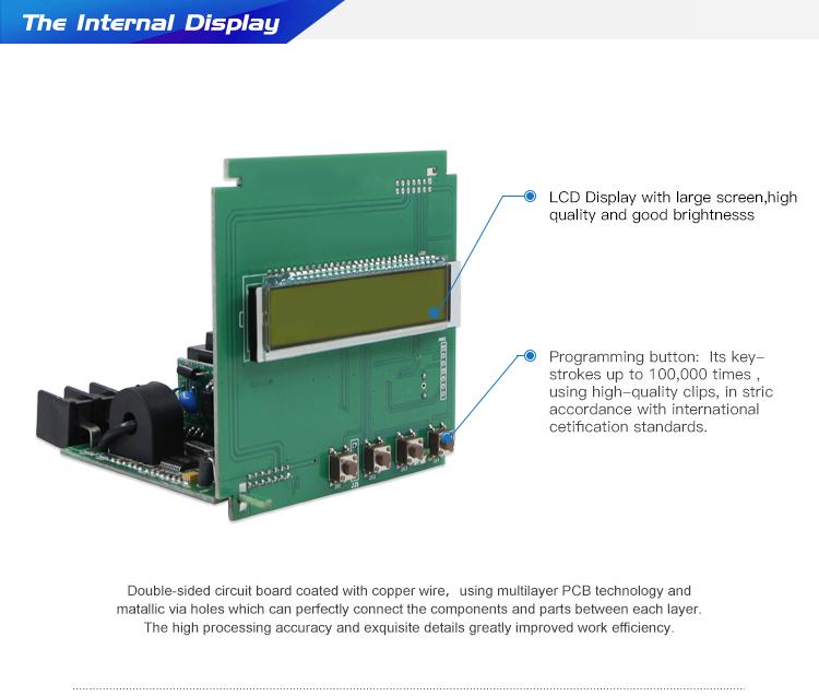 Single Phase LCD display Multimeter with RS485 Communication Port