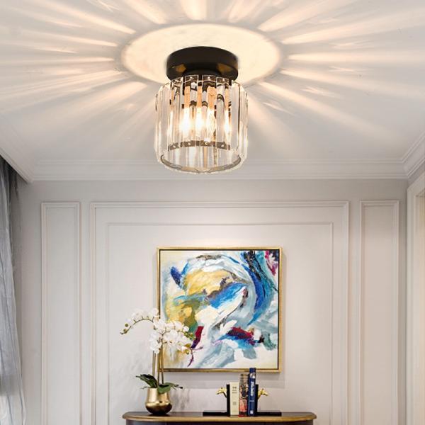 LED Ceiling Lamp Corridor Porch Lamp Crystal Aisle Lamp Entry American Balcony