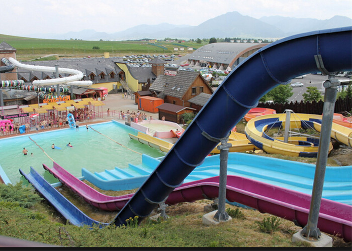 High Speed Kamikaze Water Slide With Straight Steep Drop For Hotel