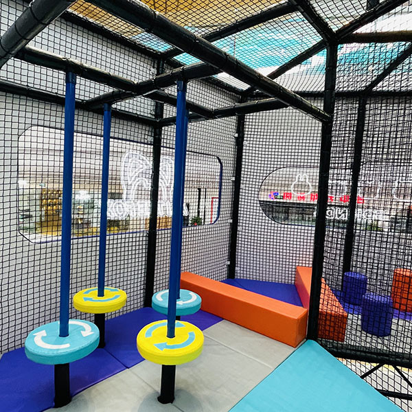 Double Layer Junior Ninja Course Equipment For Indoor Playground