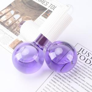  Purple Facial Ice Globe Ice Ball Facial Roller ISO9001 Approved Manufactures