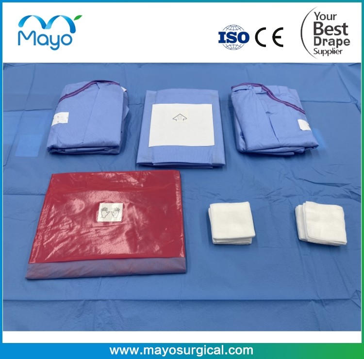 Customized Surgical Ophtalmic Drape Pack With Gown