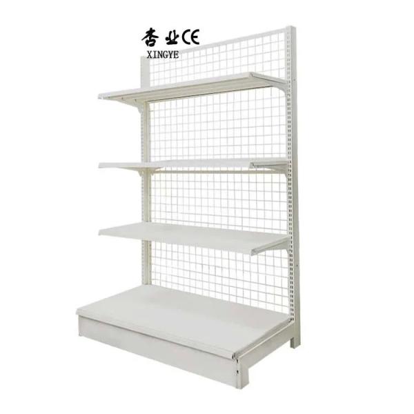 Shanghai Supplier Supermarket Equipment Retail satilik market raflari white back