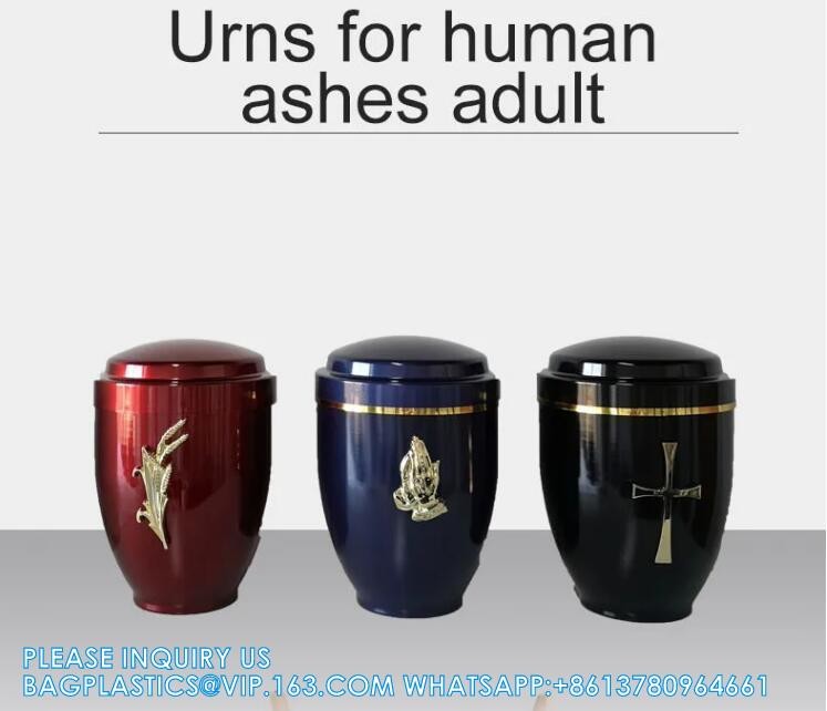 Funeral Supplies Factory Price Cremation Human Pet Cinerary Casket Metal Funeral Urn