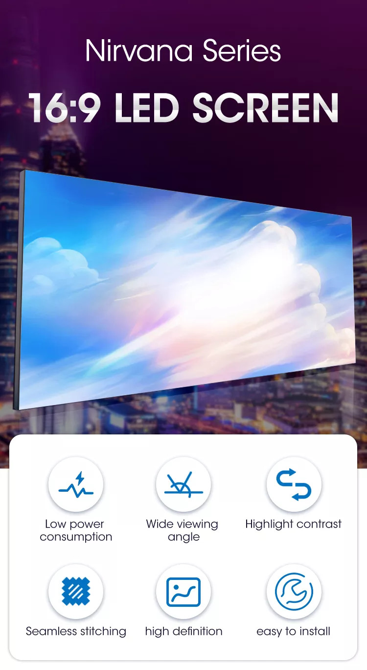 Full Color Indoor Fixed P1.875mm LED Video Wall IP43 For Church