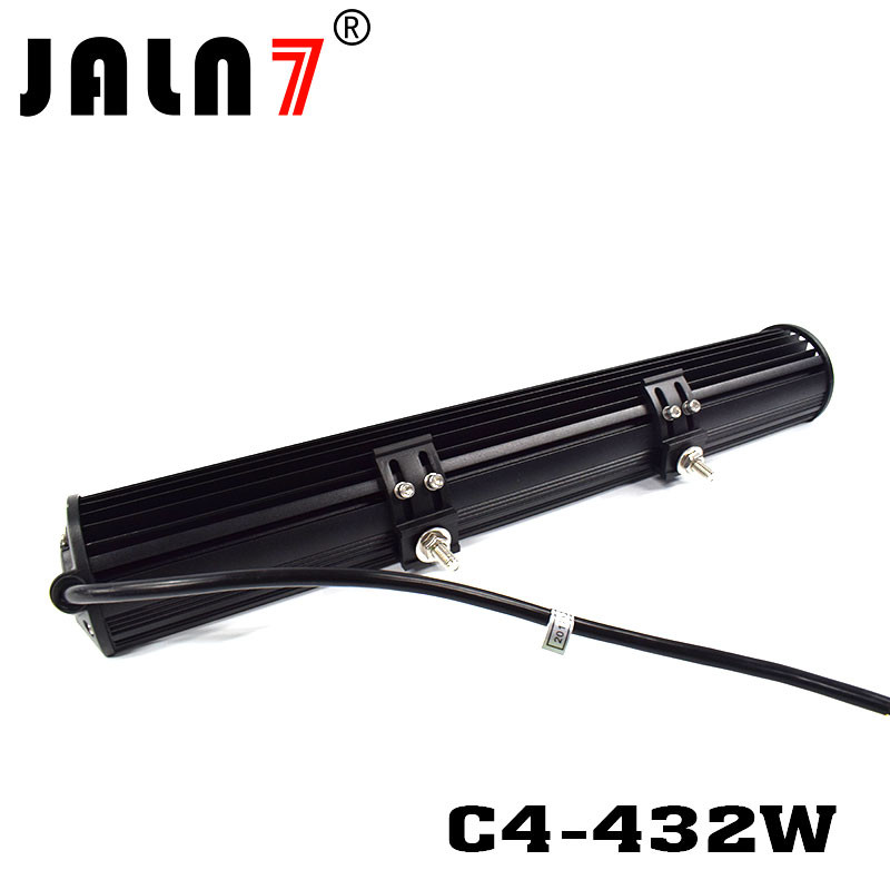 LED Light Bar JALN7 432W 4Rows Combo Beam LED Driving Lamp Super Bright Off Road Lights LED Work Light Boat Jeep