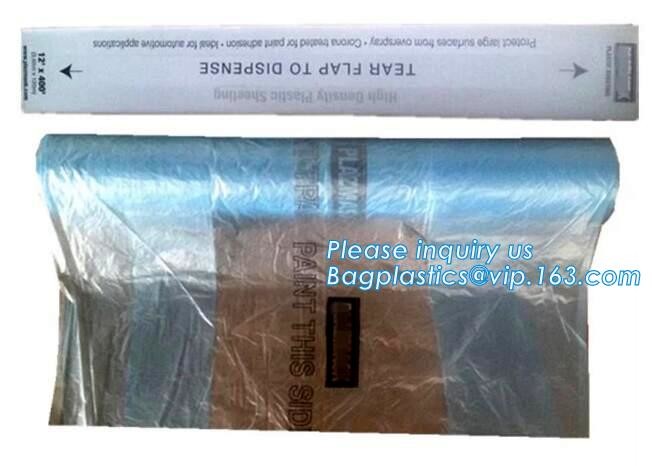 make to order painter drop dust sheet,dust proof transparent dust sheet cover made in china, transparent plastic cover s